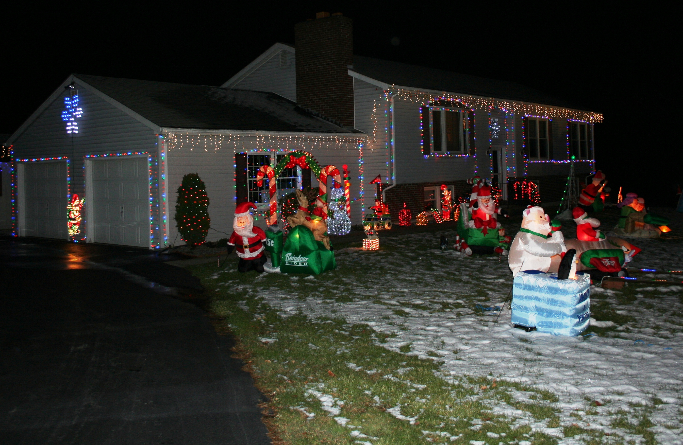 House Decorated for the Holidays